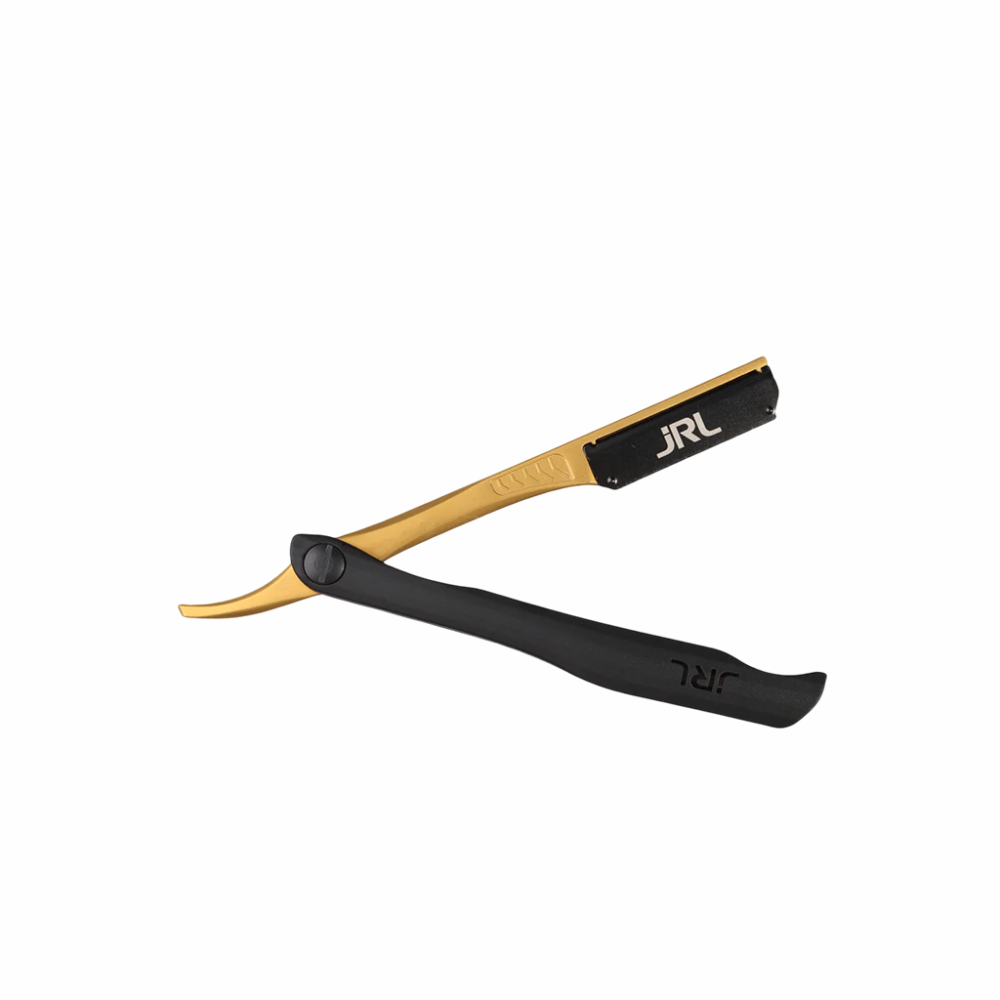 JRL Straight Edge Razor Skutimo Peilis (Auksinis/Juodas)
