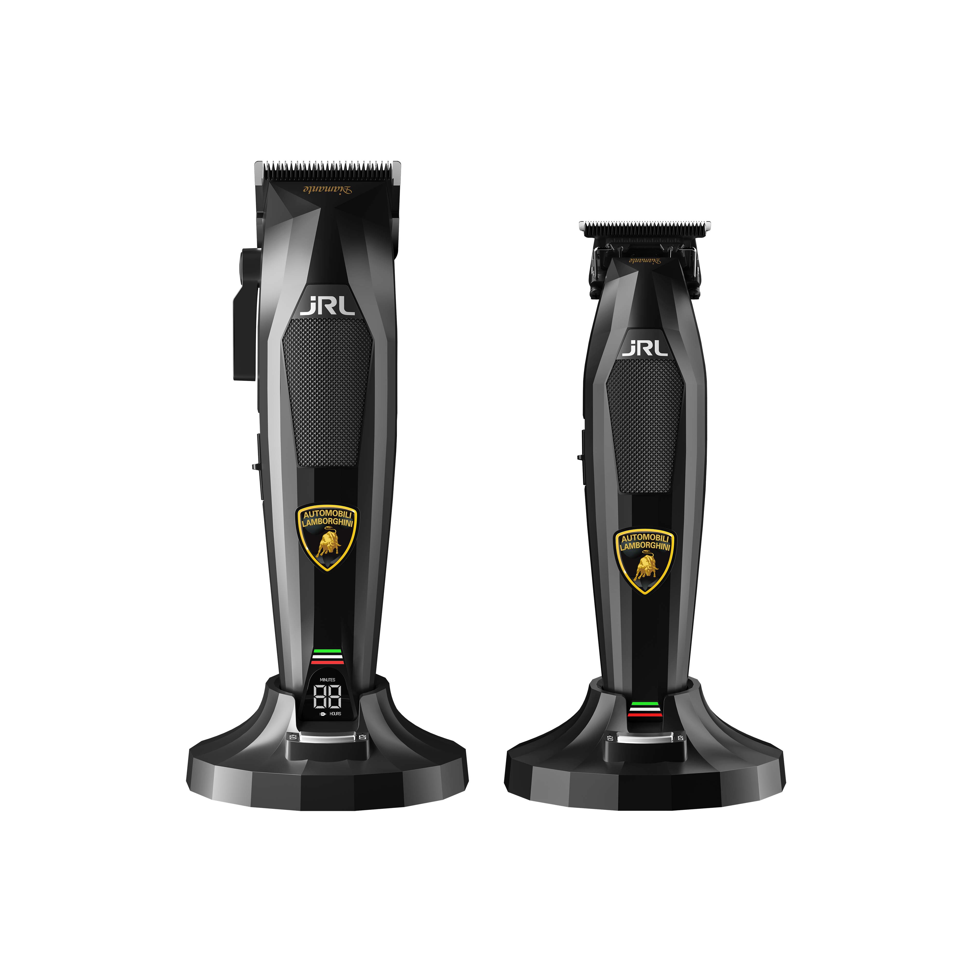 JRL Lamborghini Diamante clipper ir trimmer komplektas su įkrovimo stotelėmis